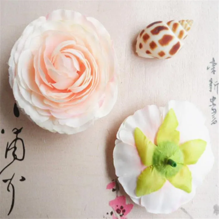 48Pcs/Lot Fake Multilayer Rose Flower Heads Dia.7.5cm/2.95" Simulation Roses for DIY Wedding Home Decorative Artificial Flower
