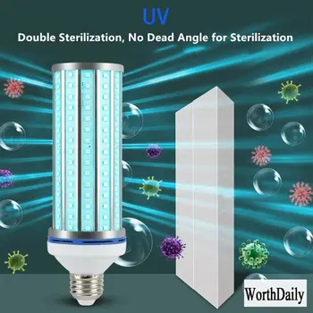 

Led UV Corn Light Bulb 60W Germicidal Sterilizer Lamp LED UVC E27 Home Ozone Disinfection Light Bulb Indoor Germicidal Lamp