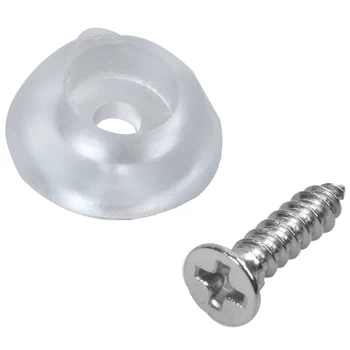 

50pcs Furniture Table Chair Leg Protectors Feet Padded Rubber 17mm x 6mm