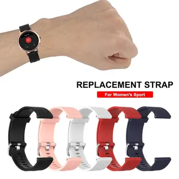 

Replacement Watch Band Lightweight Durable Soft Adjustable Silicone Porous Design Wrist Strap For 18MM Fossil Women's Sport