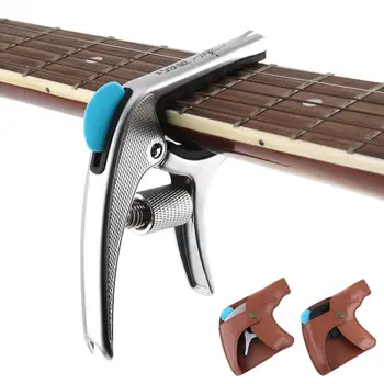 

Guitar Capo Zinc Alloy Metal Pressure String Adjustable with Pick Slot for Guitar Ukulele Tuning 2 Colors Optional