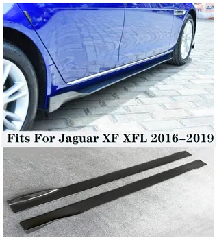 

High quality 2Pcs/1Set Carbon Fiber Side Skirts Protector Fits For Jaguar XF XFL 2016 2017 2018 2019