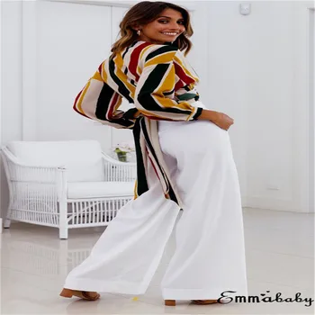 

Trendy Women Wide Leg High Waist Casual Pants solid pocket Summer Loose Trousers one pieces
