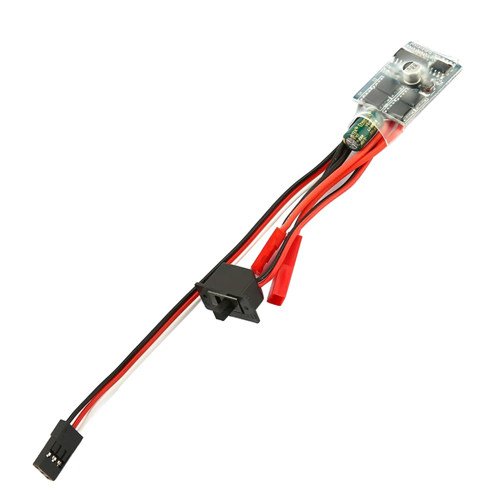 30A Brushed ESC Electric Speed Controller Built in 5.7V UBEC with Reverse, Brake for RC Car Boat Hobby Models