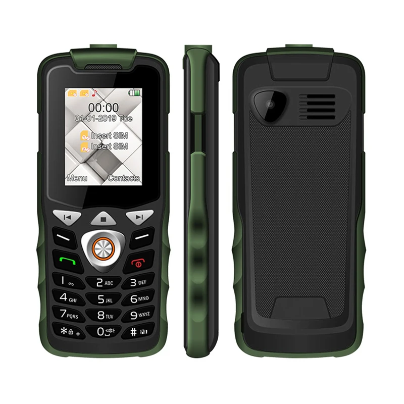 Разблокированный сотовый телефон с кнопкой 2G GSM мобильный светодиодный фонарик
