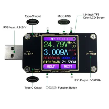 

Digital LCD USB Tester Detector Voltmeter Ammeter Power Capacity Battery Current