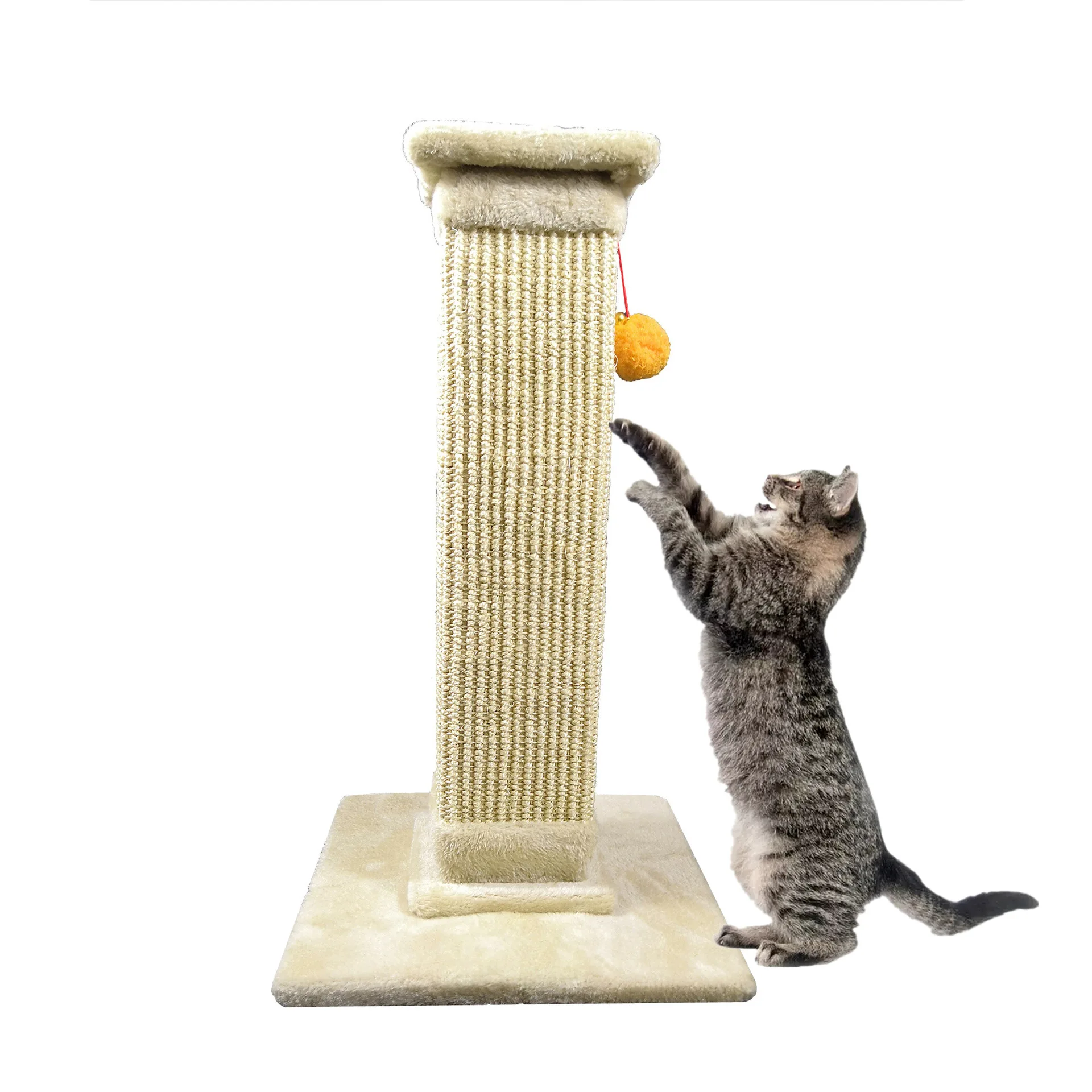

Cross Border Required Climber for Pet Cat Nest Solid Wood Cat Climber Thick Sisal Hemp Cloth Cat Tree Cat Toy Scratching Pole
