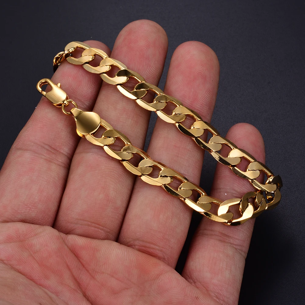 WANDO Man Bracelet Charm Gold Copper Dubai Ethnic Middle East Bangles Bracelets Accessories Dropshipping Jewelry Gifts #6 | Украшения и