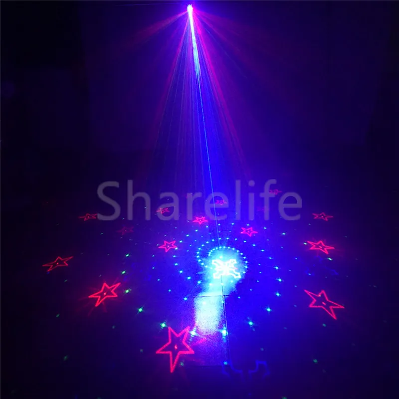 Sharelife Водонепроницаемый мини 32 RGB гобо Открытый Пейзаж лазерный светильник сад дом двор дерево Рождество удаленный проектор светильник ing