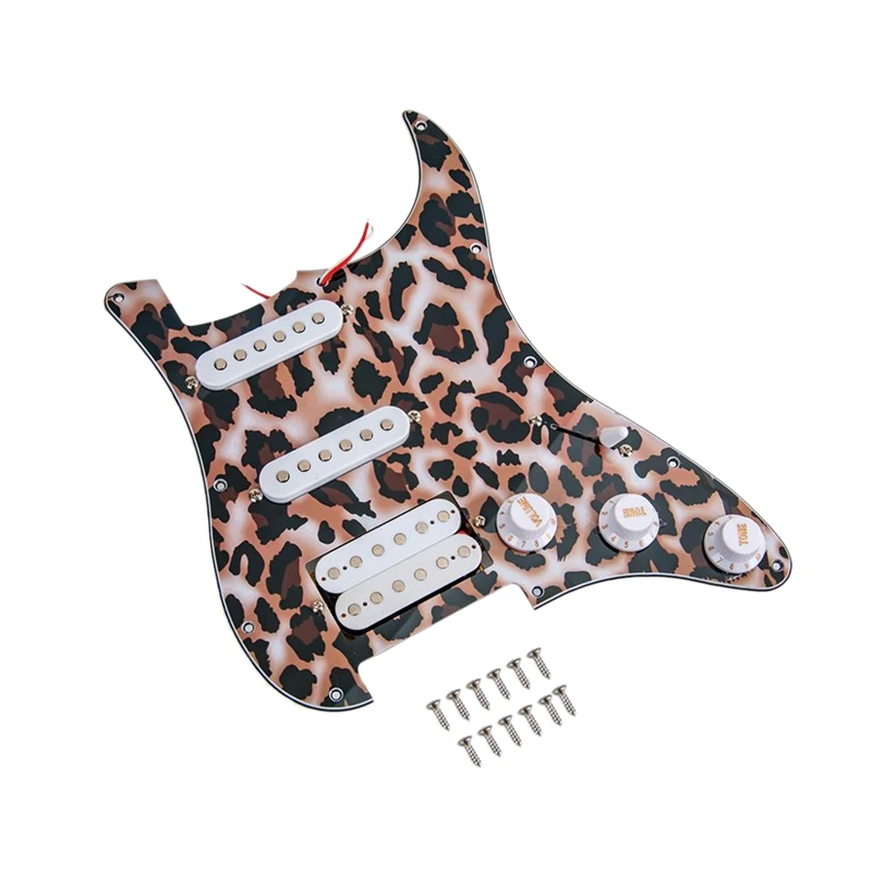 Новая электрогитара Pickguard 3-Ply Ssh загружен Prewired Humbucker Pickguard звукосниматели набор для гитары