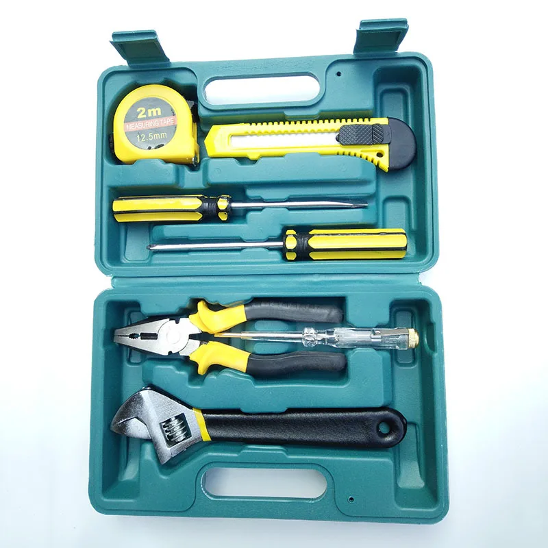 

Hardware Home 8-Piece Hand Combination Tool Alloy Steel Household Car Mounted Toolbox Combination Set