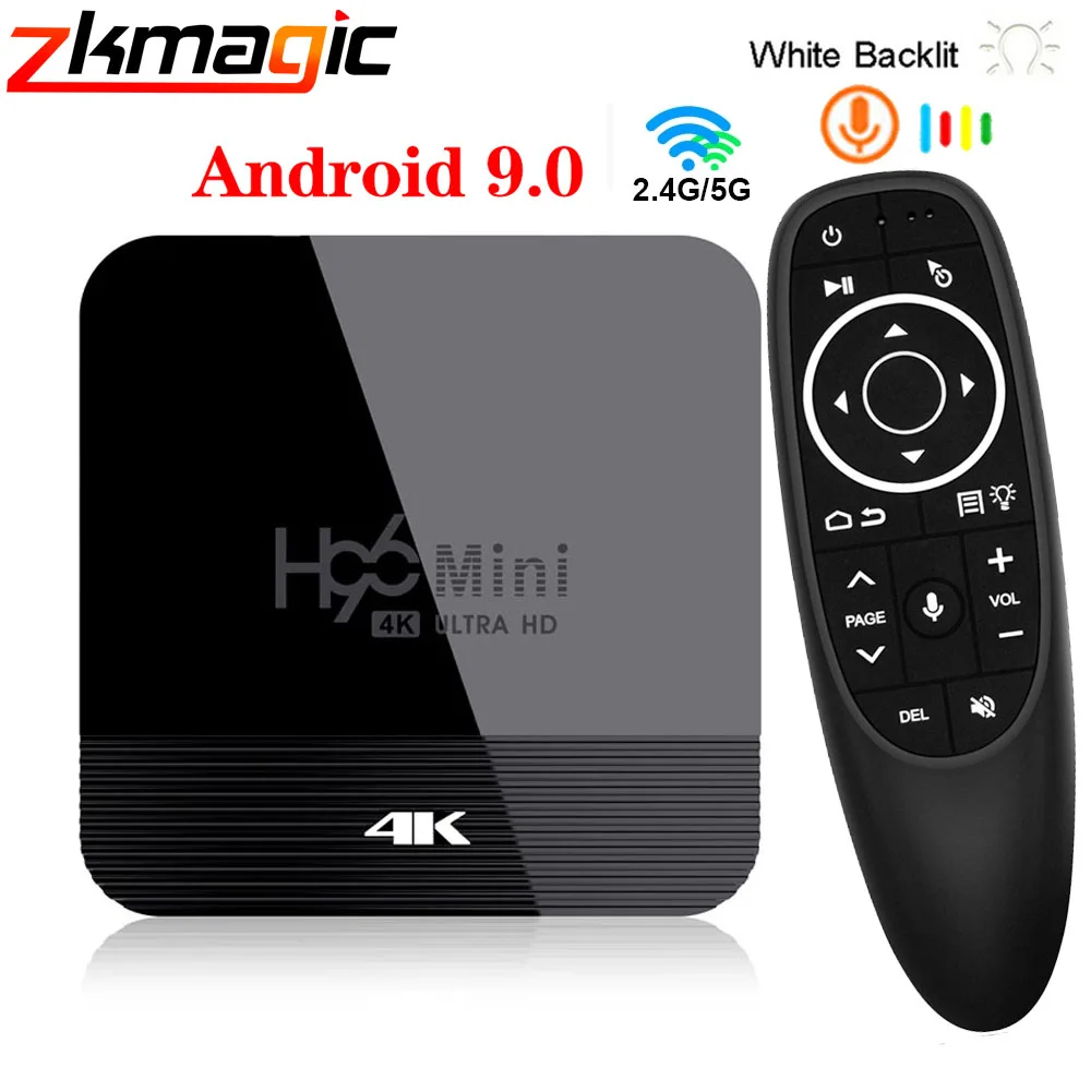 Приставка Смарт ТВ H96 Mini H8 Android 9 0 Wi Fi 2 4/5 ГГц BT4.0 + 16 ГБ 4K|ТВ-приставки и медиаплееры| |