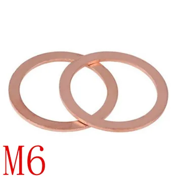 

10-50PCS m6 Copper washer M6 M6*8/9/10/11/12/14/16/18 Sealing Washer For Boat Crush Washer Flat Seal Ring washer