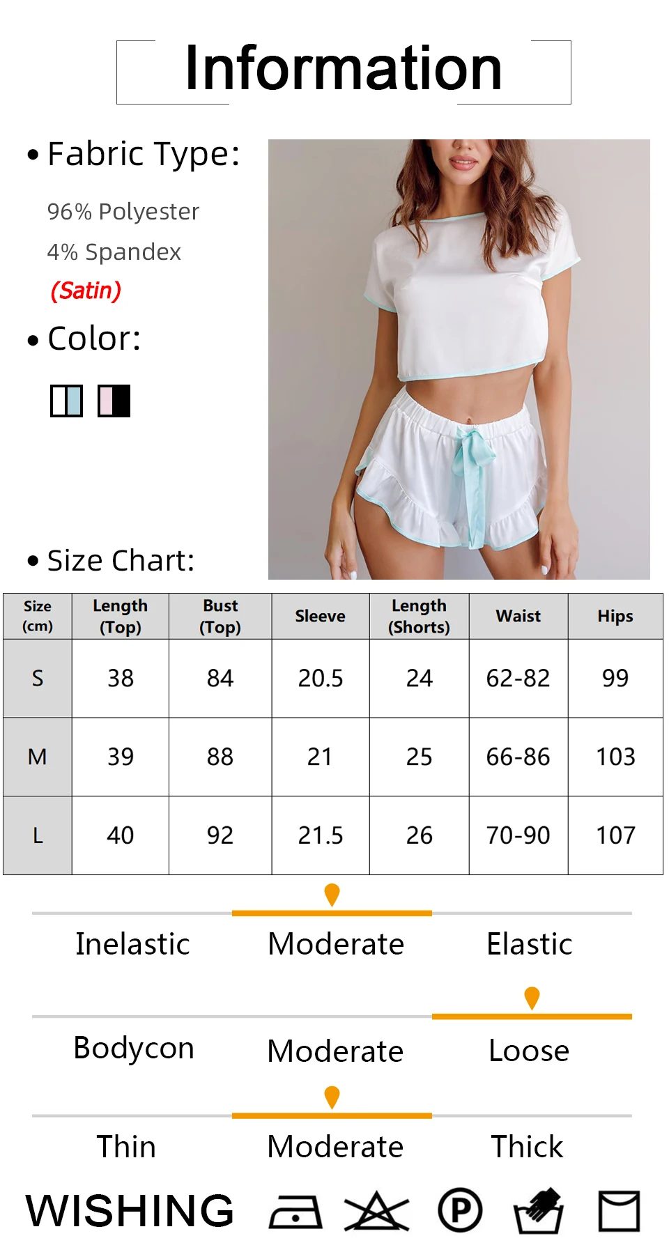 Waliicorners Pajamas Homewear Women Pajama Sets Crop Top Sexy Pijama Set 5 Hfaa45fbad8a44f9992dbd5c3b2ccb4b5M