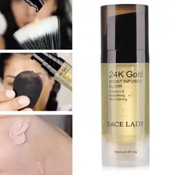 

24k Rose Gold Foil Moisturizing Serum Make Up Primer Facial Lasting Professional Primer Cosmetic Makeup Base Moisturizing E5M2