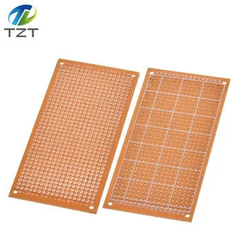 

Single Side Wholesale universal 5x10cm Solderless PCB Test Breadboard Copper Prototype Paper Tinned Plate Joint holes DIY