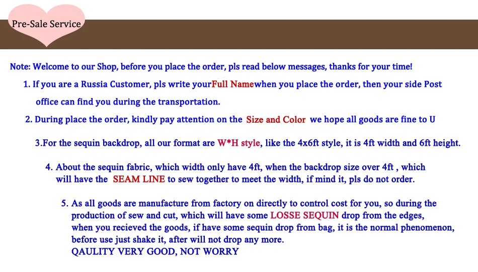 Pre-Sals Service for tablecloth, backdrop, table runner and so on.