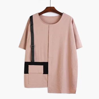 

Ribbon Pocket Short-Sleeve Round Collar T-shirt Women Summer New Ladies T Shirts 2020 Solid Color Cotton Wild Women Clothing