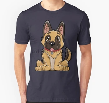 

Men tshirt German Shepherd Cute Puppy T Shirt Funny Dog Puppies Gift T Shirt Printed T-Shirt tees top