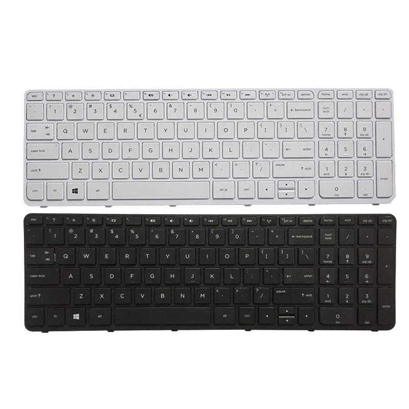 Клавиатура для ноутбука HP pavilion 15 N E 15E 15N T t N000 N100 N200 E000 E100 белая/черная с