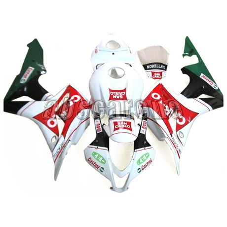 Полный комплект обтекателя для Honda CBR600RR F5 2007 2008 CBR 600 RR 07 08 ABS пластиковые детали для мотоцикла кузов белый зеленый красный