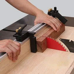 T-shaped Track with Scale Alloy, Oblique Cut Track Woodworking Saw Table, Sliding Ruler Chute Scale Special Measuring Table
