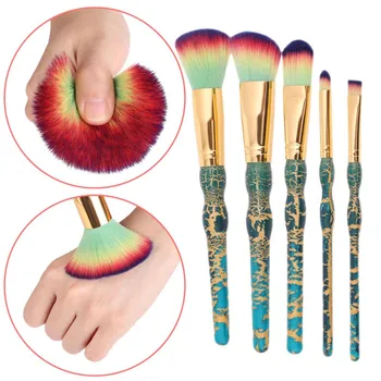 

HOT ! 5pcs Cosmetic Makeup Brushes Set Blush Lip Brow Eyeshadow Synthetic Hair Brush MKXJ