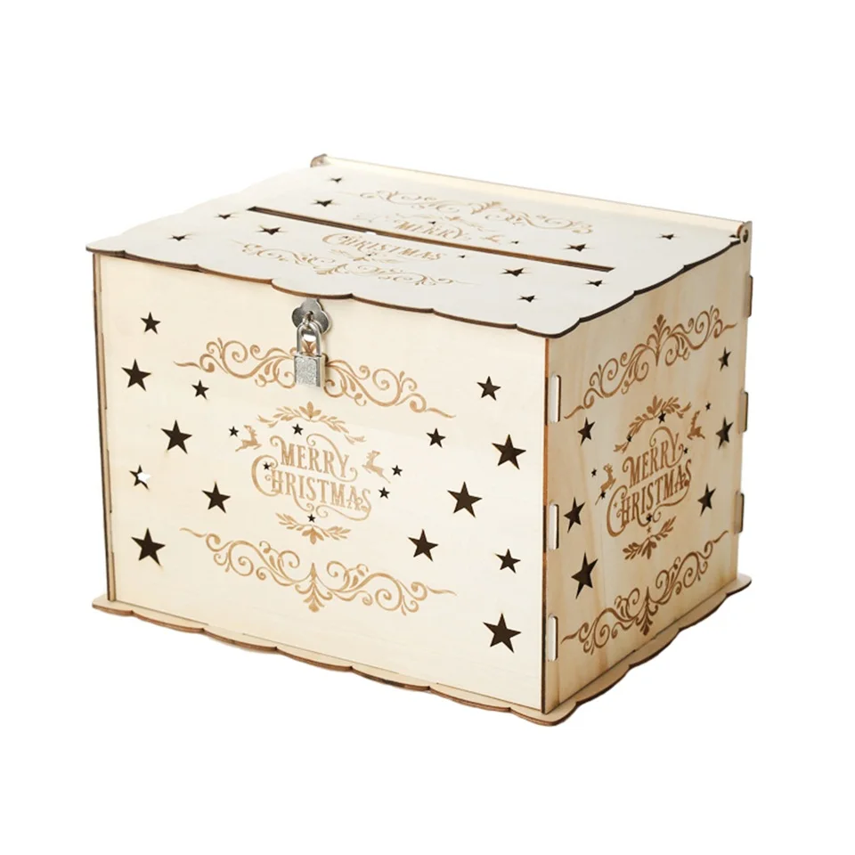 Christmas DIY Wooden Gift Card Box (14)