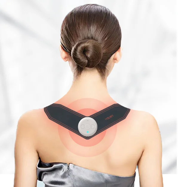 Back And Shoulder Neck Body Massager Multifunctional Massage Mat Cervical Spine Portable Mini Electric Massager 6 heads smart electric neck and back pulse massager wireless heat cervical vertebra relax pain kneading massage machine
