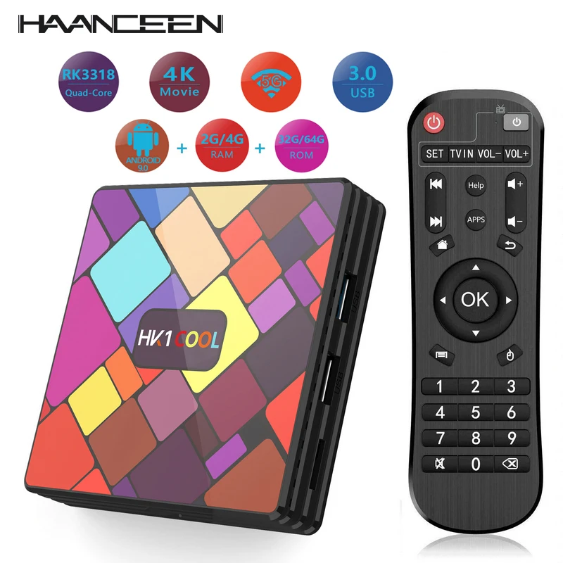 Приставка Смарт ТВ HK1 Android 9 0 2/4 ГБ ОЗУ 16/32/64/128 Гб ПЗУ|mini pc|mini pc smartquad core mini |