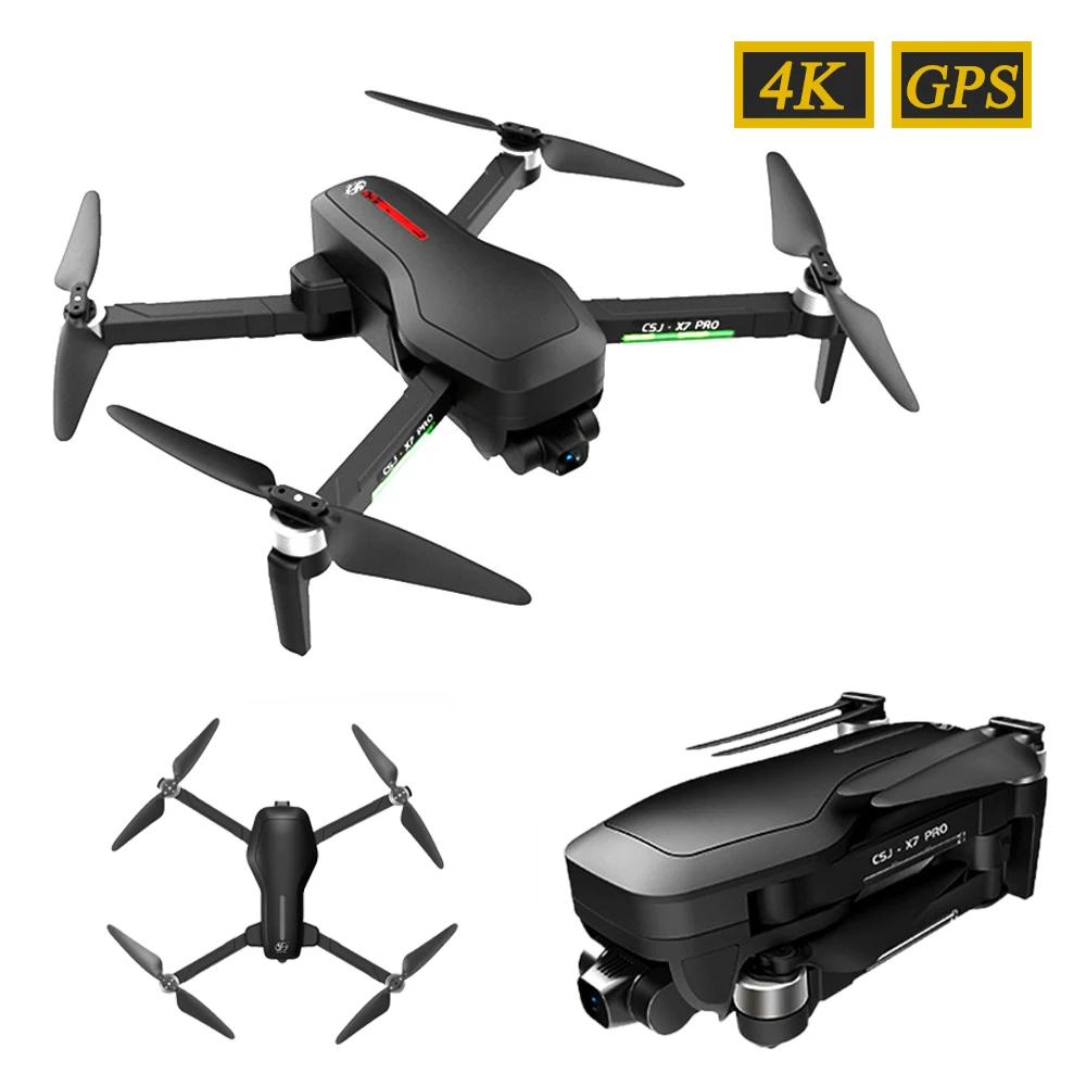 

CSJ X7 Pro 1.2KM FPV 3-axis Gimbal 4K Camera Drone 5G Wifi Quadcopter Foldable GPS / Optical Flow Positioning Hover