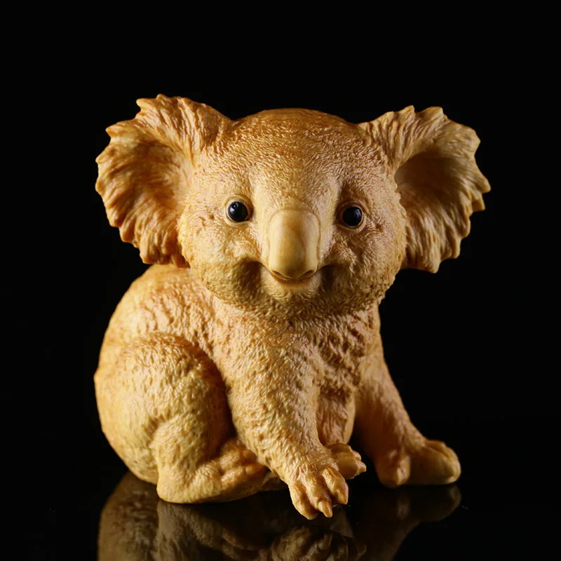 

Sloth Koala Animal Statue Boxwood Animal Decoration Carving Craft Cultural Gift Home Decoration Gift Chinese Collection
