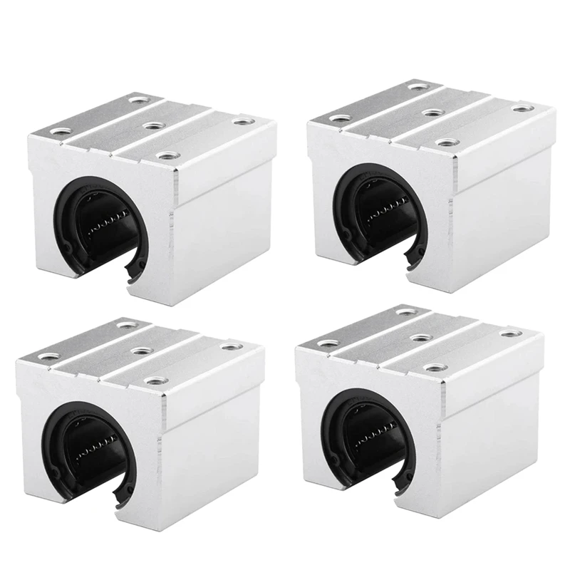 

SBR20UU Aluminum Block 20Mm Linear Motion Ball Bearing Slide Block Match for SBR20 20Mm Linear Guide Rail