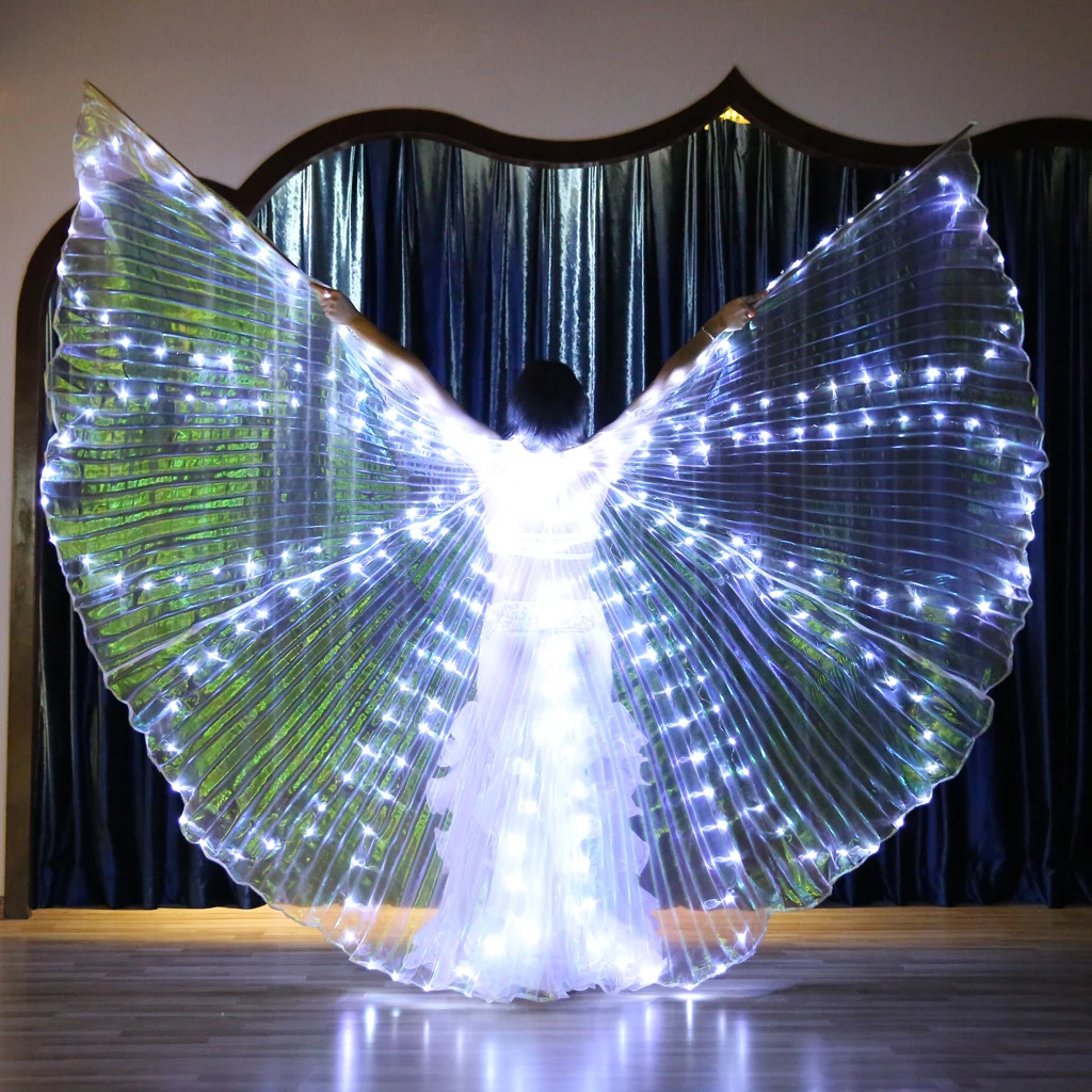 Led Isis Wings Belly Dance Egyptian Light Show Costume Fairy Glowing Wings Belly Dancing