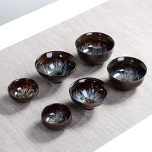 Чайная чаша Tenmoku чайная чашка КИТАЙСКИЕ чашки для чайной церемонии кунг-фу китайские народные искусства и ремесла чаван глазурь чайная посуда масло капельки дзен чайная чашка