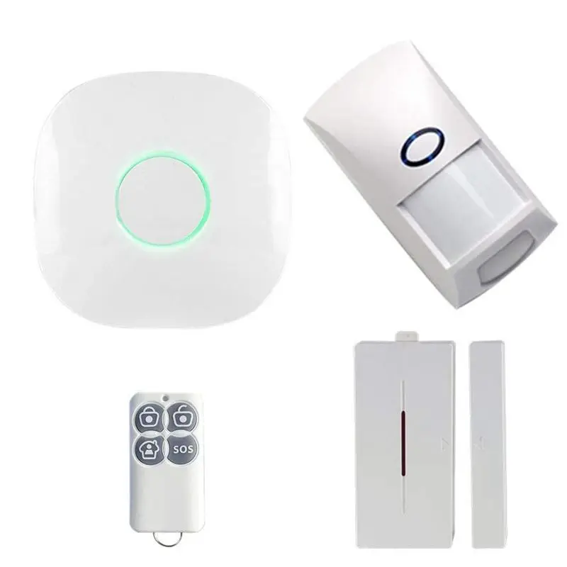 

Hot AMS-Wireless 433 GSM SMS WiFi Smart Voice Home House Office Security Burglar Alarm Systems Kit