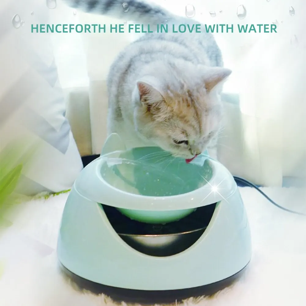 Автоматический светящийся фонтан для домашних животных для кошек фонтан для собак USB Электрический диспенсер для воды поилки для кошек