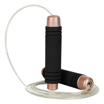 

Adjustable Weighted Jump Rope Crossfit Jumping Speed Skipping Rope Workout for Women Men Girls Kids