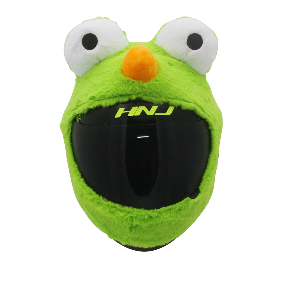 Чехол для шлема унисекс с забавными аттракционами пушистая лягушка зеленая