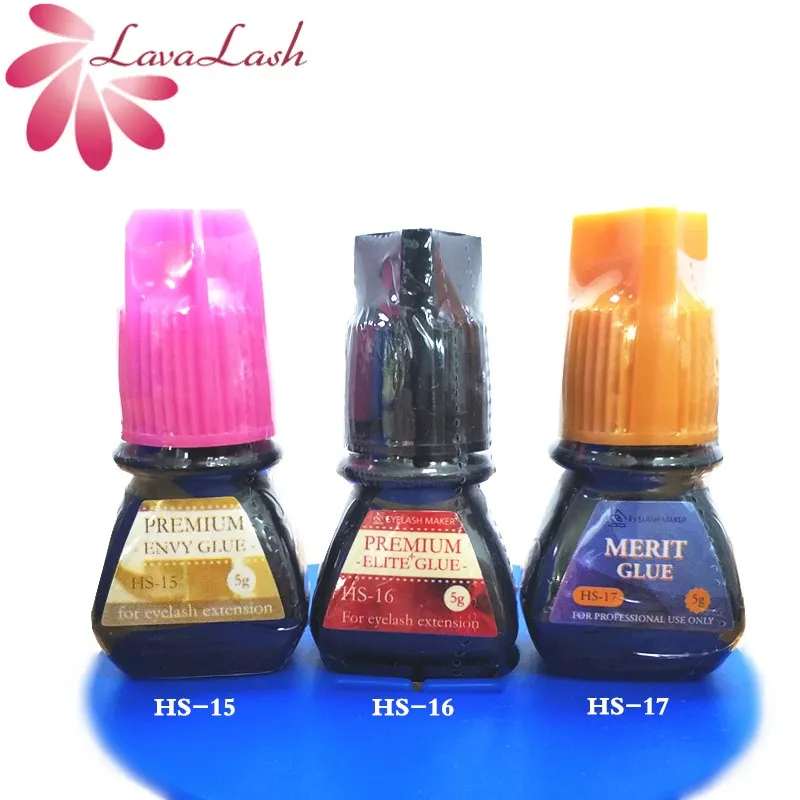

5ml HS ELITE Plus Glue For Professional Use Only Eyelash Extensions Glue Korea Original Black Eyelash Glue No Smok Makeup Tools