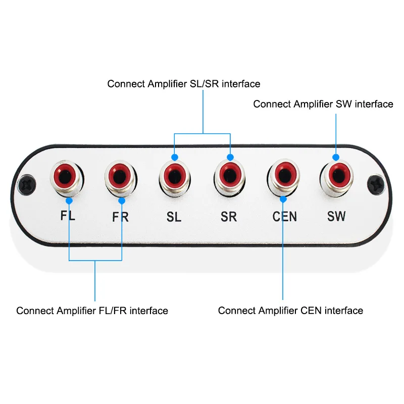  5pcs 5.1 AC3 DTS HD Audio Gear Suono Decoder Stereo Digitale Convertitore Audio LPCM A 5.1 di Uscit