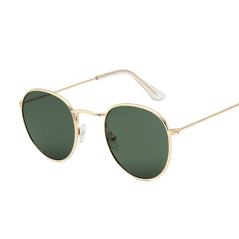 Cassic Round Sungasses Man Vintage Sma Frame Driving Sun Gasses Brand Designer Retro Mae Back Shades Ocuos De_voghion.com
