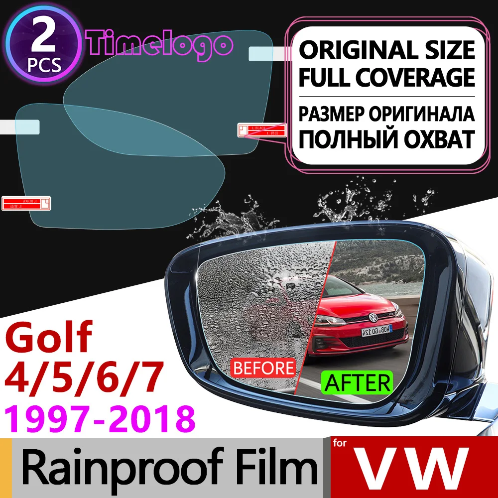 

for Volkswagen VW Golf 4 5 6 7 Sportsvan 1997-2018 Anti Fog Films Rearview Mirror Accessories Golf MK4 MK5 MK6 MK7 1J 1K 5K 5G