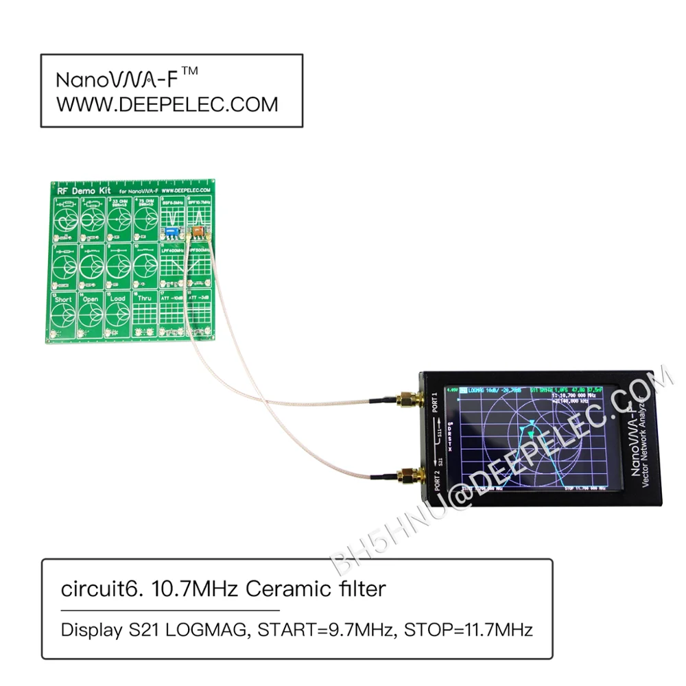 Scheda Demo RF Per Nano VNA - 18 Moduli Integrati, Per Test Filtri E Attenuatori, Con Cavi
