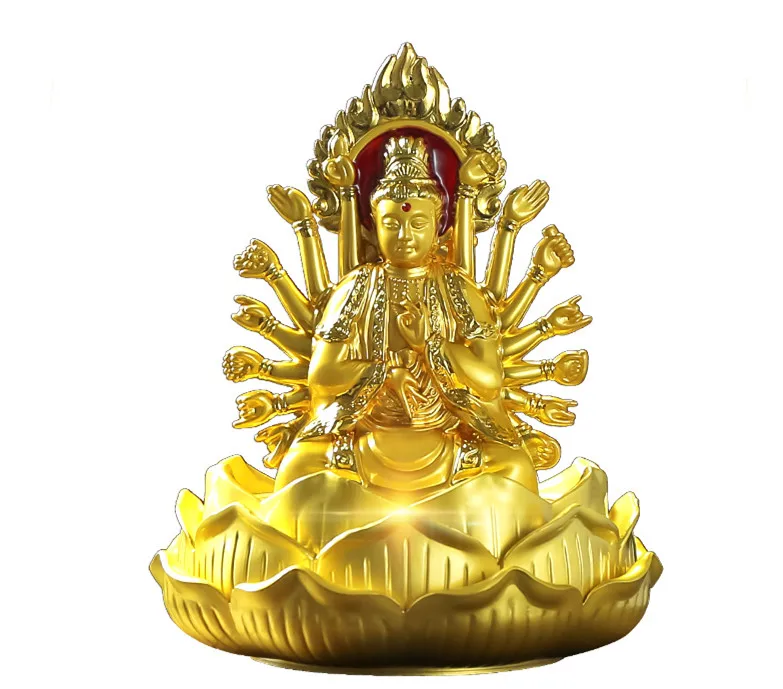 

Avalokitesvara Buddha statue Goddess of Mercy qian shou guanyin safe car Blessing lucky Bless health home decoration Bright 888