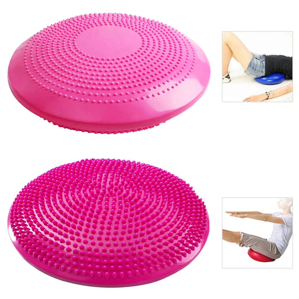 Yoga Balance Disc Inflatable Yoga Massage Ball Pad Stability Cushion with Free Hand Pump for Sports Gym Fitness massage ball yoga ball gymnastics ball fascia ball