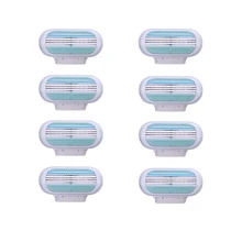 8 шт./лот, безопасная бритва для женщин, бритвенное лезвие для женщин, 3 слой лезвие бритвы, Сменная головка для Venuse, эпилятор для удаления волос