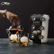 Формы для льда с черепом коктейли(набор из 6) вечерние аксессуары для бара на Хэллоуин