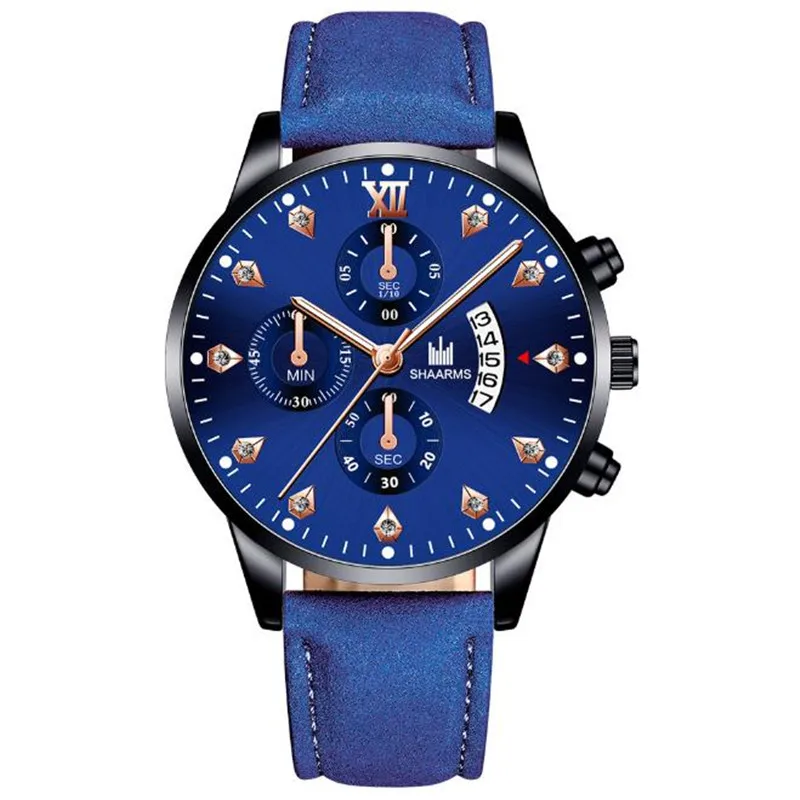 Sharms часы для мужчин Бизнес Календарь Дата наручные часы мужские reloj hombre marca de lujo saat erkek kol saati orologio uomo