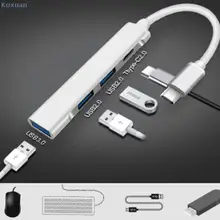 1 Pc USB C HUB 3.0 Type C 3.1 3/4 Port Multi Splitter Adapter OTG USB for Macbook Pro 13 15 Air Mi Pro HUAWEI PC Accessories